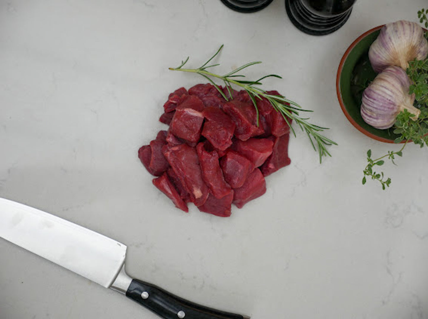 Venison Steak - Diced - 500g