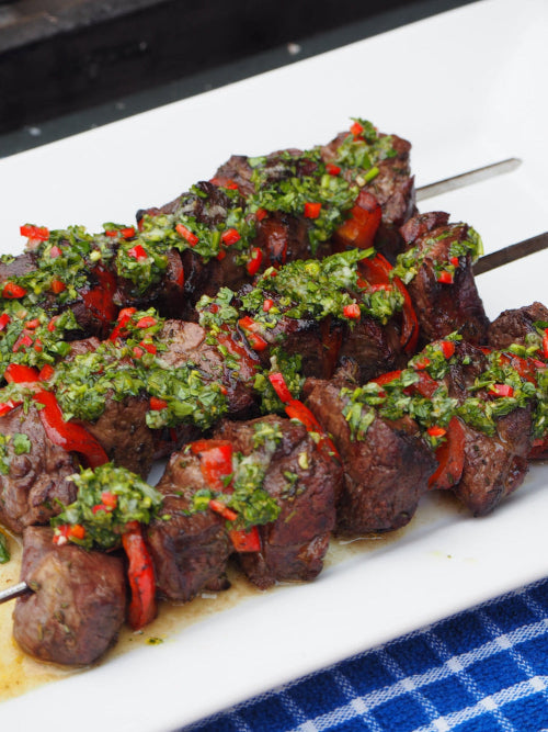 Venison Skewers with Chimichurri